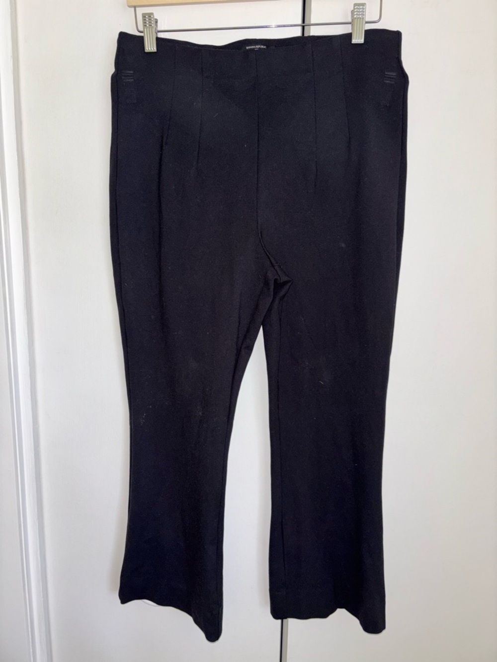 Banana Republic Black Bootcut Cropped Pants